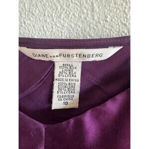 Diane Von Furstenburg 100% silk purple camisole